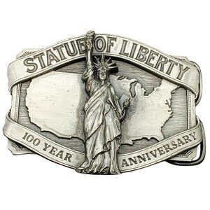 Statue Of Liberty Centennial Belt Buckle Pewter Limited Edition 1284/10000 Vinta
